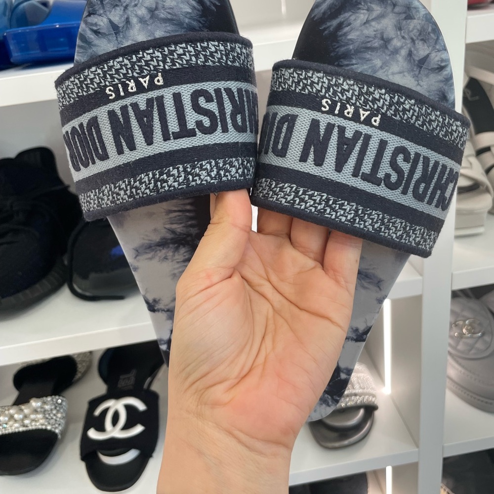 Dior Black and Gray Women's Flats